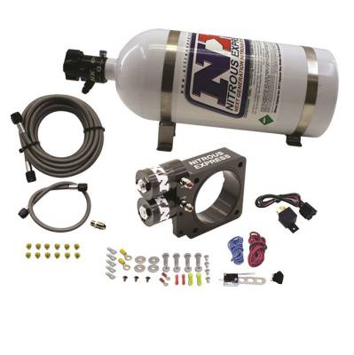 Nitrous Express - Nitrous Express 20955-10 Pushrod Style Plate System 10lb Bottle for Ford 5.0L