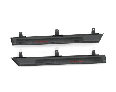 Road Armor - Road Armor 518STP4B Stealth Running Board Step for 18-26 Jeep Wrangler JL 4Dr