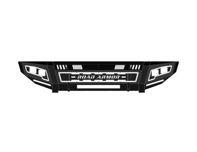 Road Armor - Road Armor 6172DF-B0-P2-MR-BH-B Identity Front Bumper w/Shackle Mounts