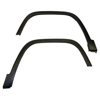 Crown Automotive Jeep Replacement - Crown Automotive 68210314K Front Fender Flare Set for 14-18 Jeep Cherokee KL