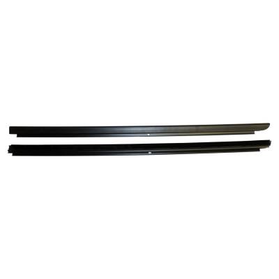 Crown Automotive Jeep Replacement - Crown 55395268K Front Outer Door Glass Weatherstrip for 07-18 Jeep Wrangler JK
