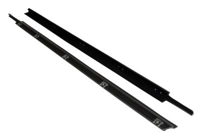 Crown Automotive Jeep Replacement - Crown Automotive 55176565K Door Glass Weatherstrip for 97-06 Jeep Wrangler TJ