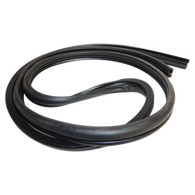 Crown Automotive Jeep Replacement - Crown Automotive 55176148AC Door Weatherstrip for 97-01 Jeep Cherokee XJ