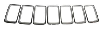 Crown Automotive Jeep Replacement - Crown Automotive 68227779AA Grille Insert Set for 14-16 Jeep Grand Cherokee WK2
