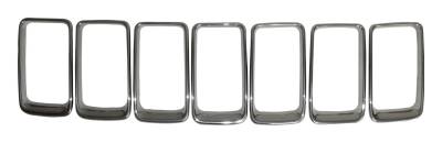 Crown Automotive Jeep Replacement - Crown Automotive 68285652AA Grille Insert Set for 15-16 Jeep Grand Cherokee WK2