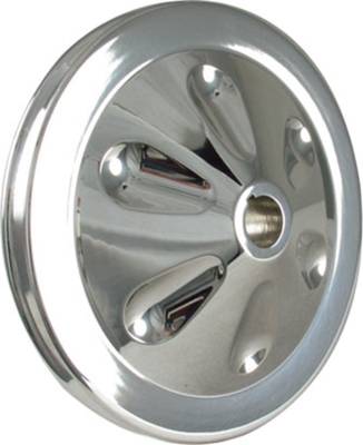 Borgeson - Borgeson 801202 Power Steering Pump Pulley 4-5/8" Diameter 1-Row Keyway