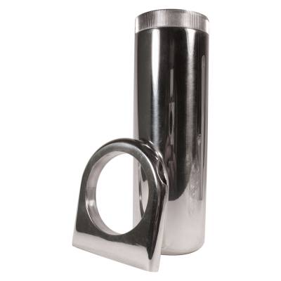 Borgeson - Borgeson 800600 P/S Reservoir Remote Mount Polished Aluminum w/Bracket/Hardware