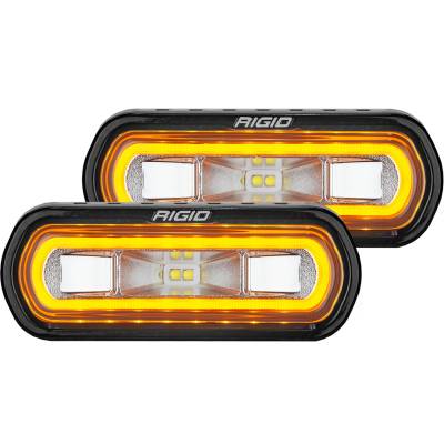 Rigid Industries - Rigid Industries 53123 SR-L Off-Road Spreader Pod Surface Mount Amber Halo