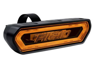 Rigid Industries - Rigid Industries 90122 Chase Rear Facing 5 Mode LED Light Amber Halo Black