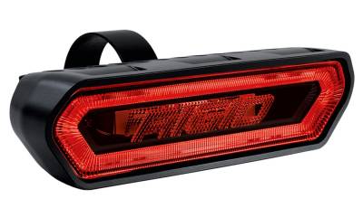 Rigid Industries - Rigid Industries 90133 Chase Rear Facing 5 Mode LED Light Red Halo Black