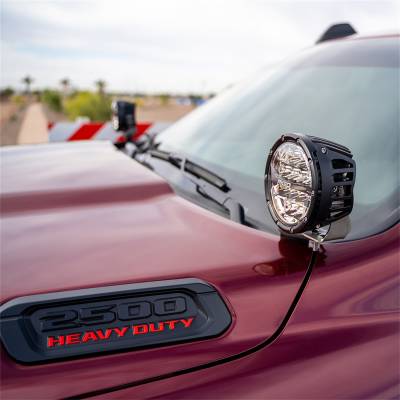 Rigid Industries - Rigid Industries 46719 A-Pillar Light Mount for 19-24 RAM 2500/3500