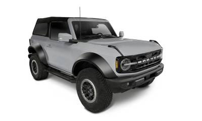 Bushwacker - Bushwacker 20966-02 Extend-A-Fender Style Fender Flares 4Pc