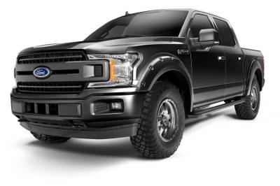 Bushwacker - Bushwacker 20945-32 Pocket Style Fender Flares Agate Black Met Finish 4Pc