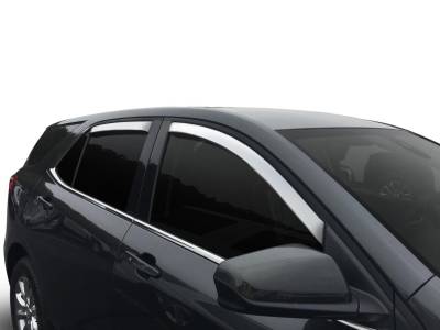Auto Ventshade AVS - Auto VentShade 684634 Chrome Ventvisor Deflector 4PC for 18-24 Chevy Equinox
