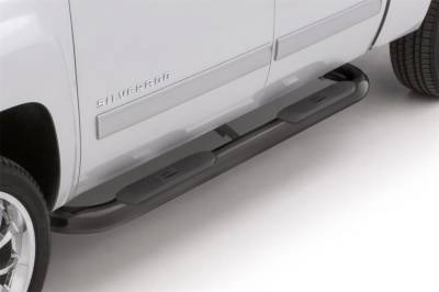 Lund - LUND 23491908 4" Oval Bent Nerf Bars Steel Black