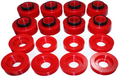 Energy Suspension - Energy Suspension 4.4124R Ford Crew Cab Pickup Body Mount Set