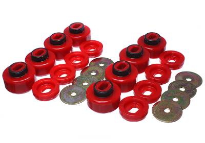 Energy Suspension - Energy Suspension 3.4162R Body Mount Set for Chevy/GMC 4WD