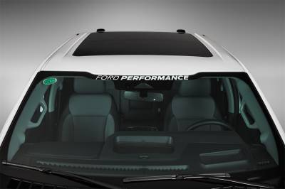 Ford Performance Parts - Ford Performance M-1820-WS Ford Performance F-Series Windshield Banner-Silver