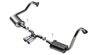 Borla - Borla 140817 S-Type Cat-Back Exhaust Dual Center Rear Exit for 17-25 Cayman
