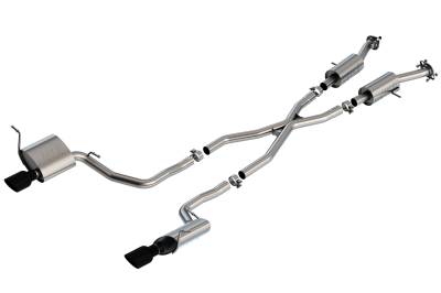 Borla - Borla 140835BC S-Type Cat-Back Exhaust One Split Rear Exit for 14-21 Grand C 3.6