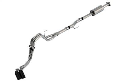 Borla - Borla 140871BC S-Type Cat-Back Exhaust Truck Side Exit 21-26 F150 2.7/3.5L V6