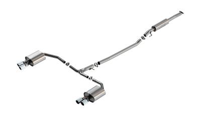 Borla - Borla 140891 S-Type Cat-Back Exhaust Dual Split RR Exit for 21-24 Kia K5 GT 2.5L