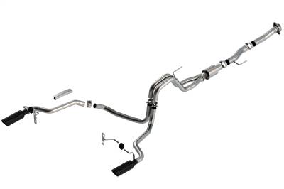 Borla - Borla 140869BC ATAK Cat-Back Exhaust Truck One Split Rear Exit 21-26 F150 5.0L