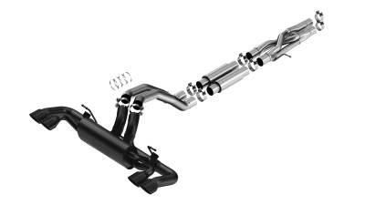 Borla - Borla 140893CB ATAK Cat-Back Exhaust Truck One Split RR Exit for 21-25 Wrangler