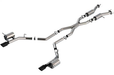 Borla - Borla 140885BC S-Type Cat-Back Exhaust One Split Rear Exit for 21-26 Durango 6.2