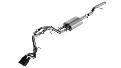 Borla - Borla 140854BC Touring Cat-Back Exhaust Dual Right RR Exit for 21-26 Tahoe/Yukon