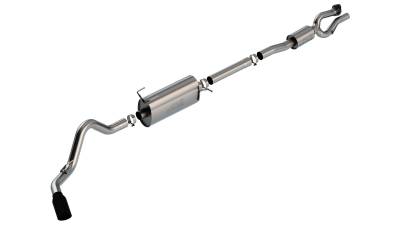 Borla - Borla 140843BC S-Type Cat-Back Exhaust Truck Side Exit for 20-26 F250 6.8/7.3