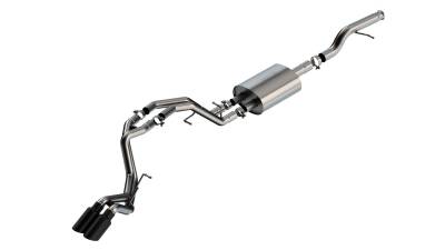 Borla - Borla 140855BC S-Type Cat-Back Exhaust Dual Right RR Exit for 21-26 Tahoe/Yukon