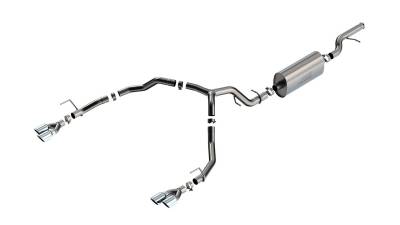 Borla - Borla 140856 Touring Cat-Back Exhaust Dual Split RR Exit for 21-26 Tahoe Premier