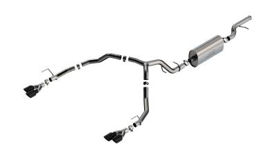 Borla - Borla 140856BC Touring Cat-Back Exhaust Truck Dual Split RR Exit for 21-26 Tahoe