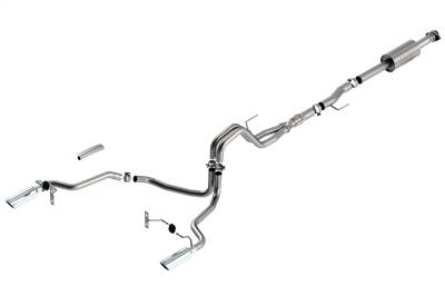 Borla - Borla 140867 ATAK Cat-Back Exhaust Truck One Split Rear Exit 21-26 F150 5.0L