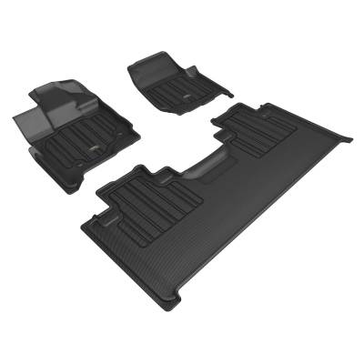3D MAXpider - 3D MAXpider E1FR10101809 4-Seat Bench Elitect Black for 15-24 Ford F150