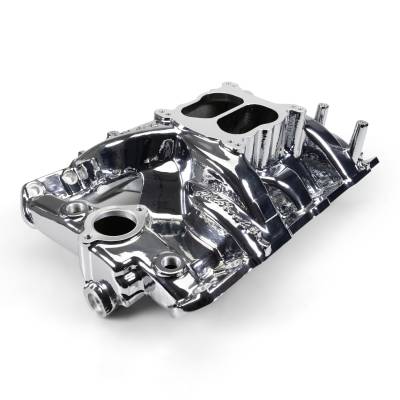 Edelbrock - Edelbrock 7156-CP RPM Intake Manifold Chrome Plasma Finish for Pontiac 326-455
