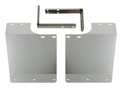 Gatorback - Gatorback 12" Rear Mud Flap Brackets-Silver Ford Super Duty GB755007