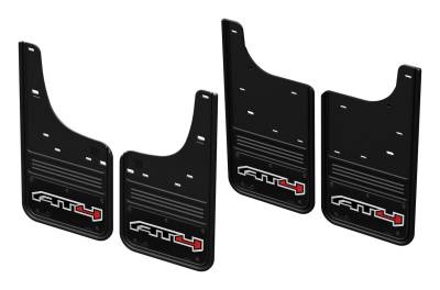 Gatorback - Gatorback GCR29K-AT4W 12" Black Front/Rear Mud Flap Set Sierra 1500