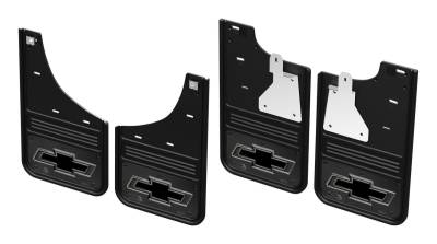 Gatorback - Gatorback 12" Black Front/Rear Mud Flap Set Silverado 1500 GCR28K-GMBT