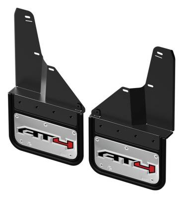 Gatorback - Gatorback 12" Black Front Mud Flaps GMC Sierra HD GCAA200F-AT4