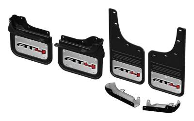 Gatorback - Gatorback GCR200K-AT4 12" Black Front/Rear Mud Flap Set Sierra HD