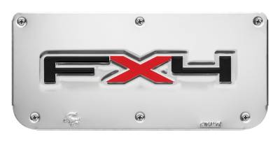Gatorback - Gatorback Replacement 14" Mud Flap Plate Stainless FX4 Logo GB755655