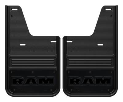 Gatorback - Gatorback GCR33R-RTA 12" Black Rear Mud Flaps for RAM Pickups