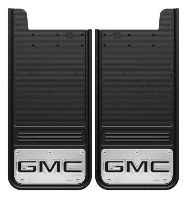 Gatorback - Gatorback 12"x26" Universal Black Mud Flaps GMC Logo GB1226GB-2