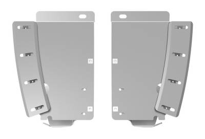 Gatorback - Gatorback 12" Rear Mud Flap Brackets-Silver Ford F150 GB759543