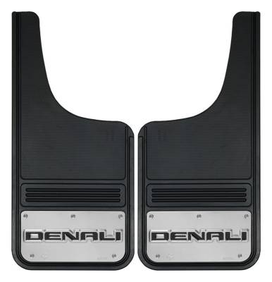Gatorback - Gatorback 12"x26" Cut-Style Black Mud Flaps Denali Logo GB1226CUTD