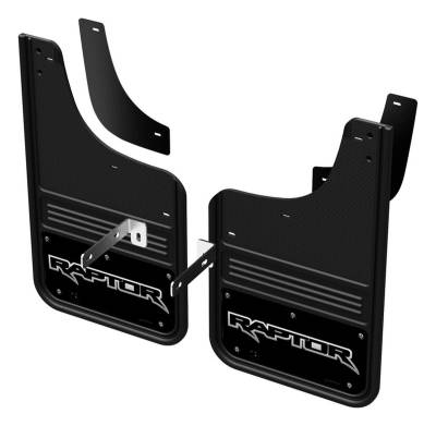 Gatorback - Gatorback GCR42F-9 12" Black Front Mud Flaps for F150 Raptor