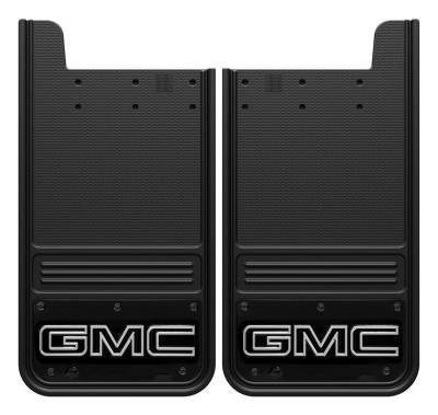 Gatorback - Gatorback 12"x23" Universal Black Mud Flaps GMC Logo GB1223GW-2