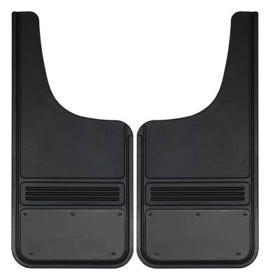Gatorback - Gatorback 12"x26" Cut-Style Black Mud Flaps Blank Gunmetal GM1226CUT